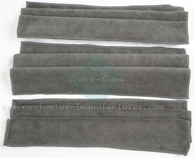 China Bulk Custom micro absorbent towels wholesale black hand towels supplier